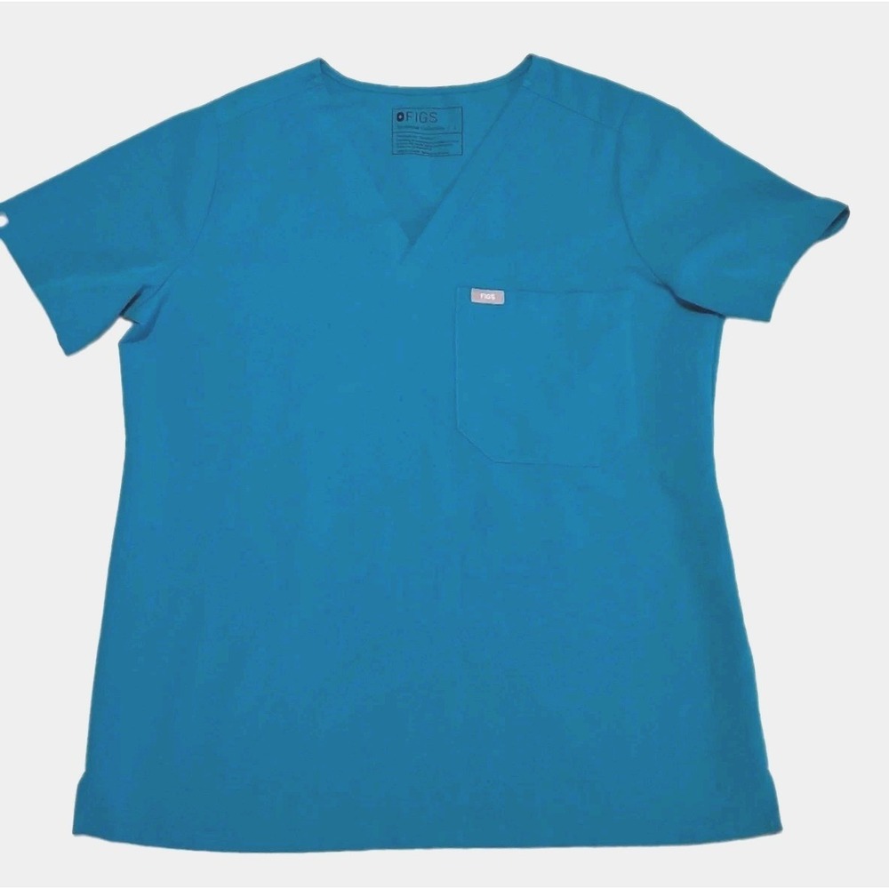 FIGS Catarina Scrub Top Size Large PO# 1772 dark Lagoon
